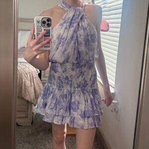 DO+BE Lavender Floral Mini Dress